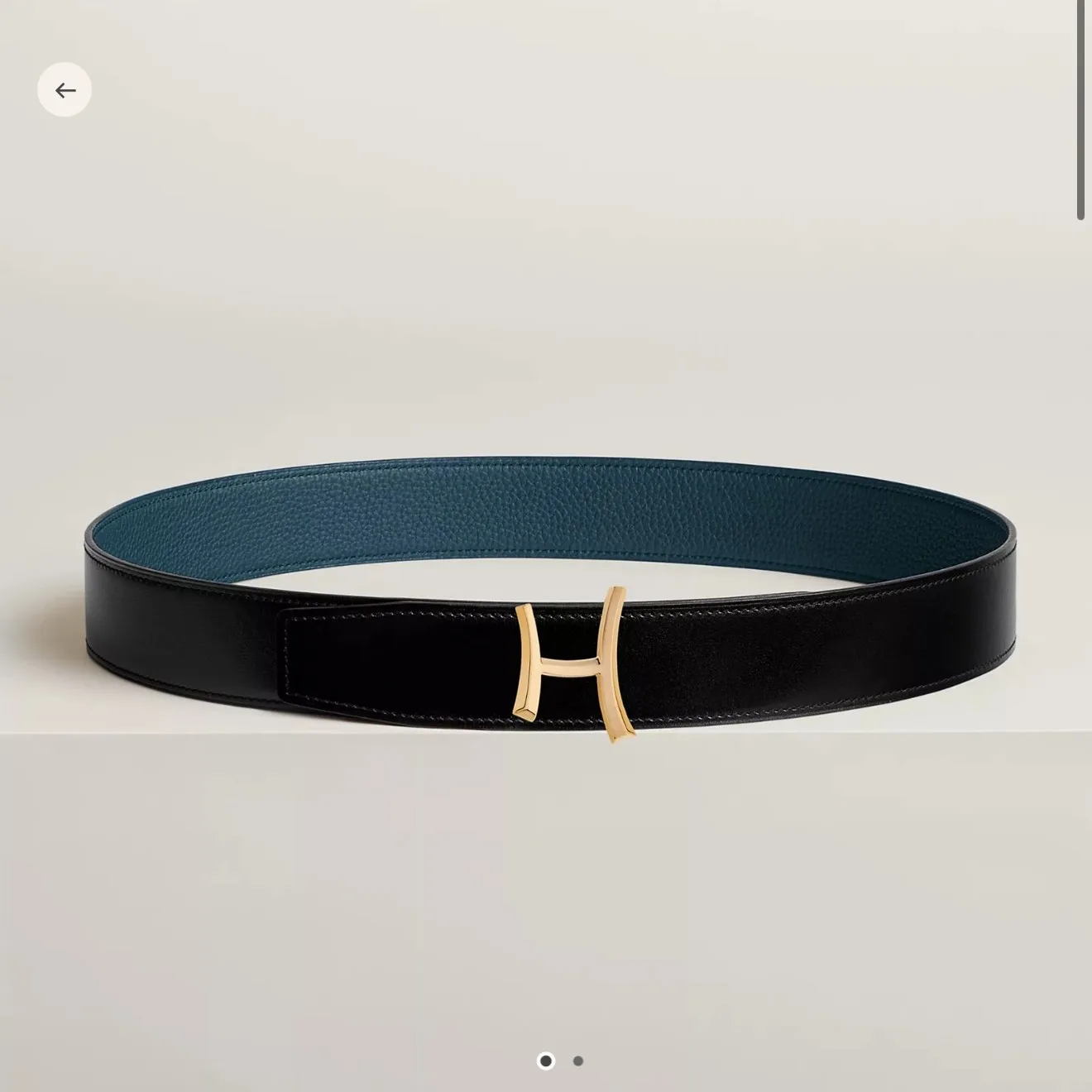 Hermes-브러쉬 처리된 페르마브라스벨트 38mm