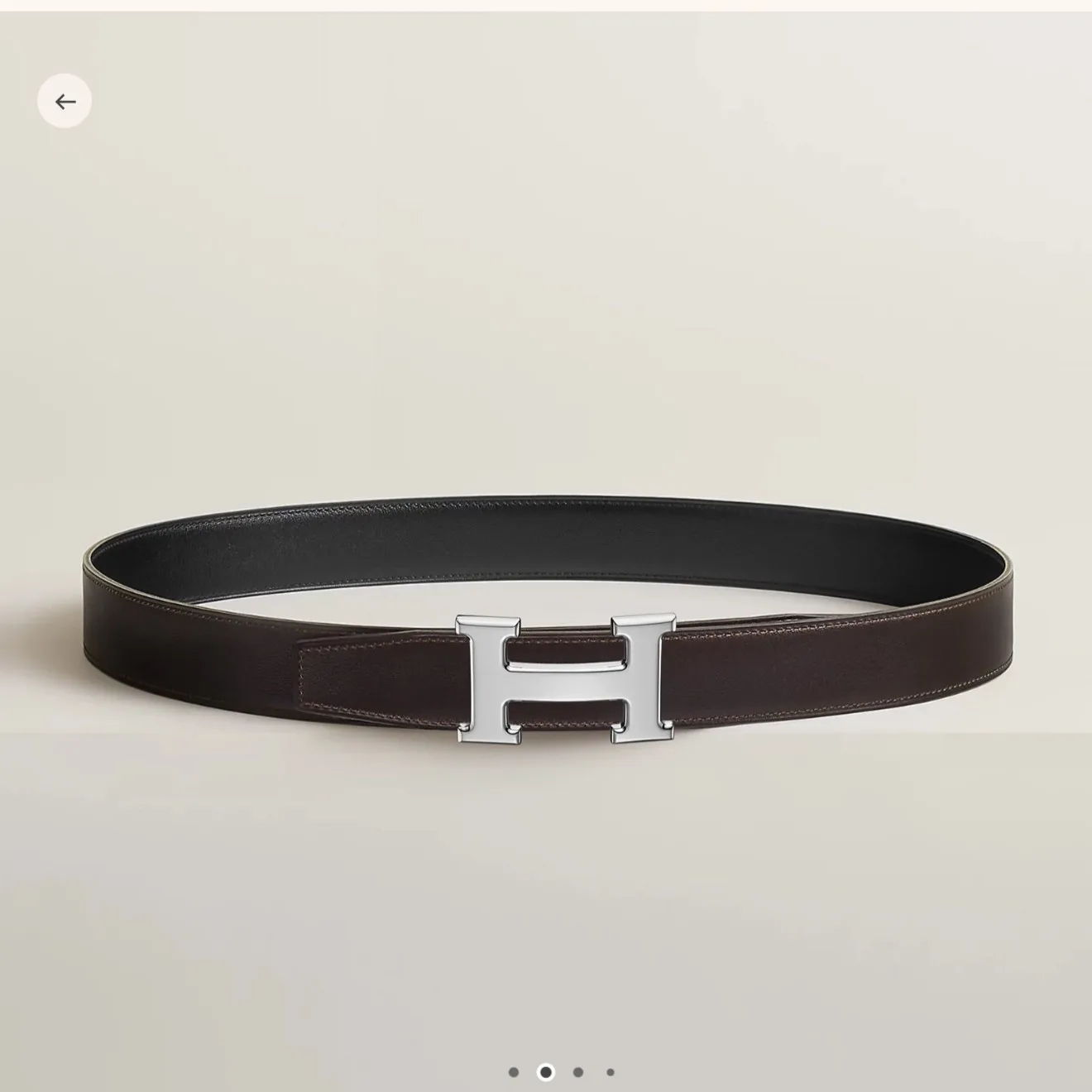 H 벨트 버클 & 리버서블 가죽 스트랩 32mm