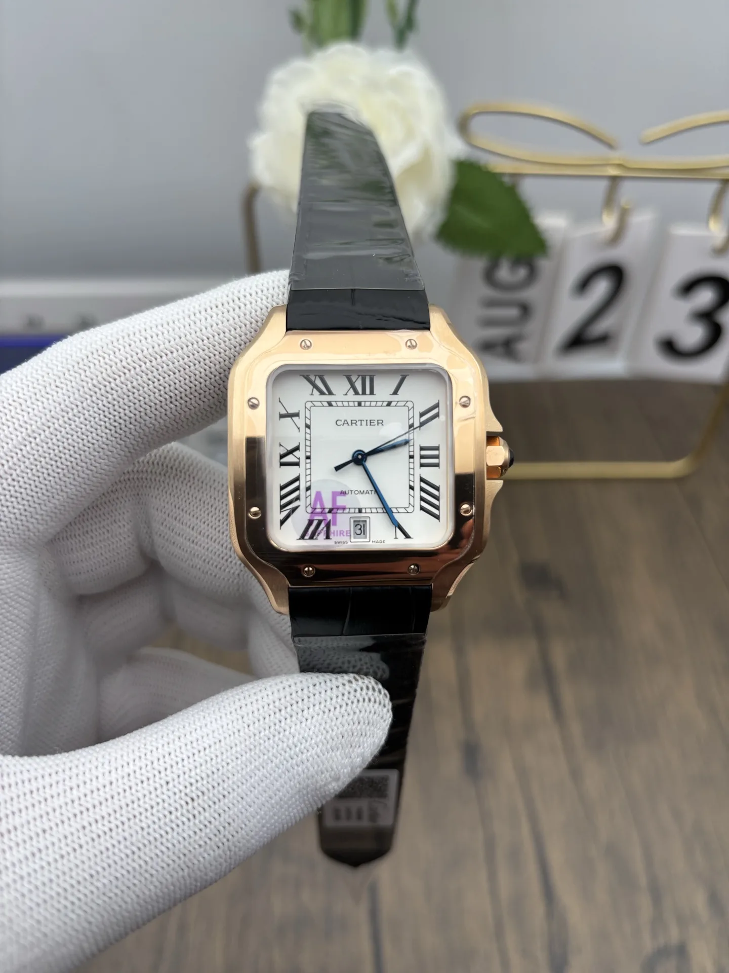 AF | 카르티에 산토스 라지｜39.8mm｜W2SA0009｜9015 무브먼트