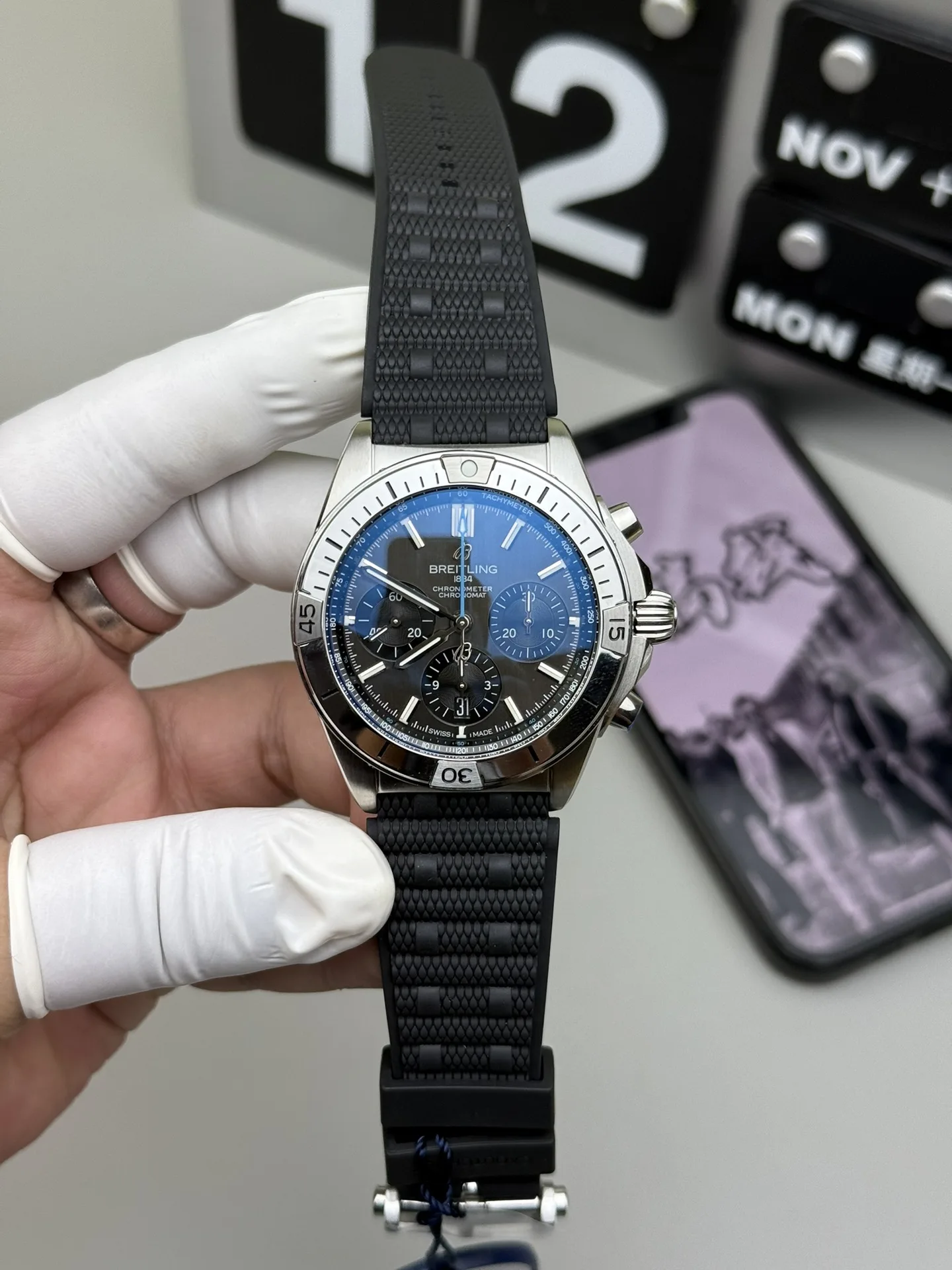 BLS l 7750 l 42mm l 브라이트 링 크로노 매트 B01