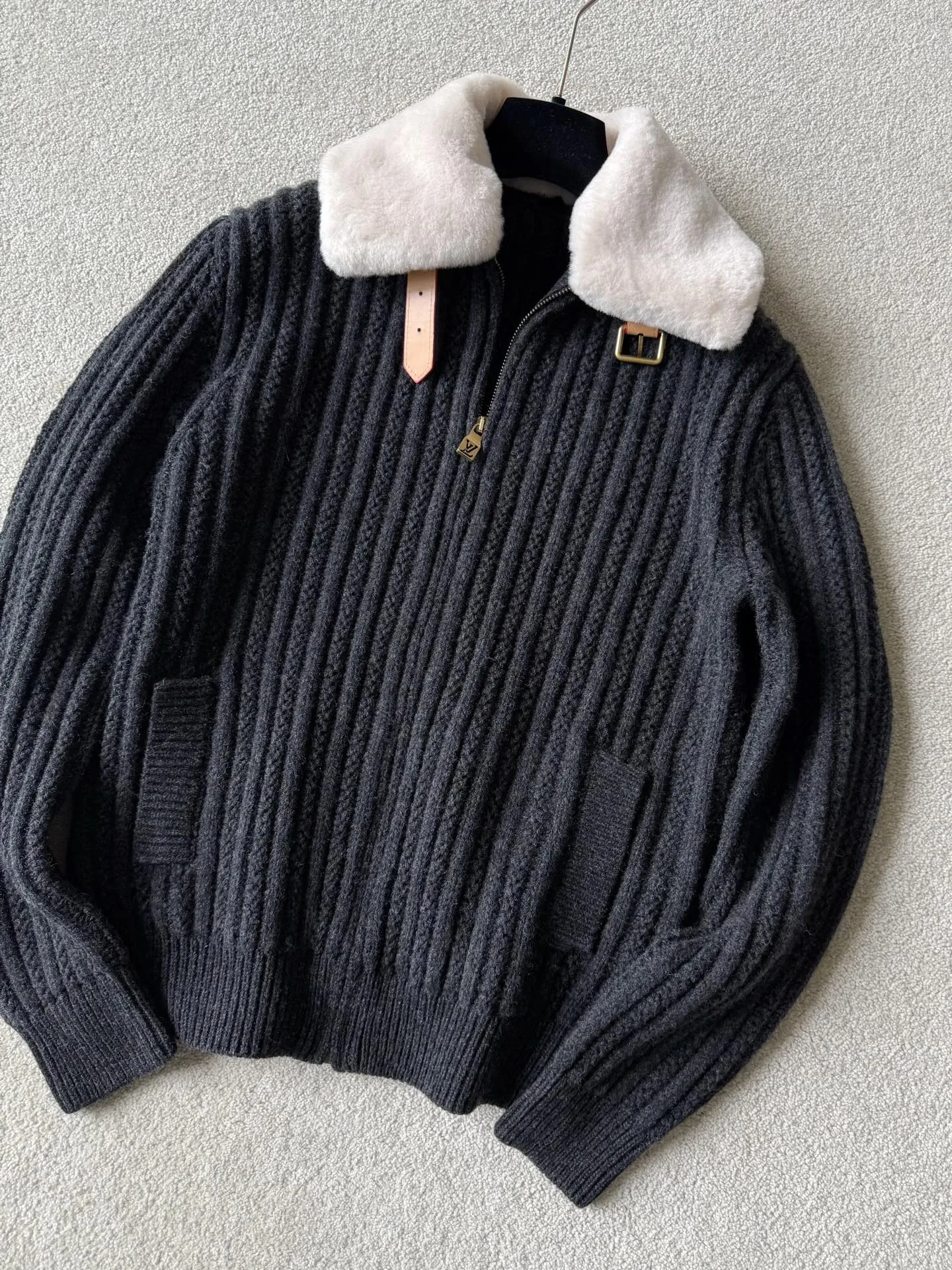 루이비통 캐시미어 울 블루종 1AJBU8