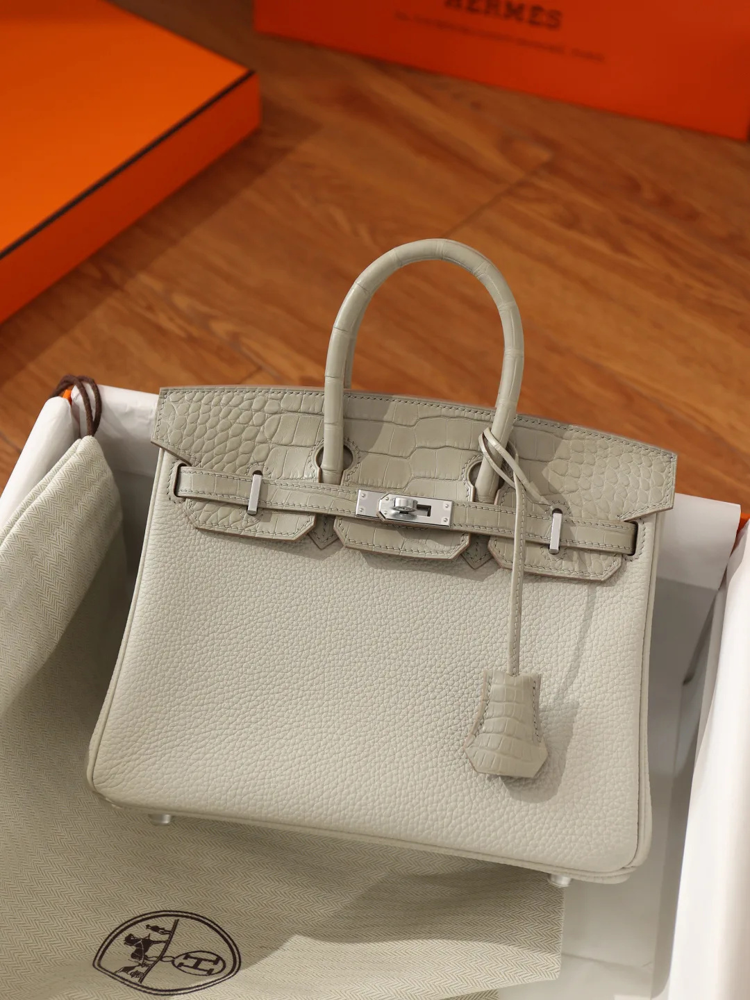 M9 Hermès Birkin 25 버킨25 토고 + 포로서스 가죽