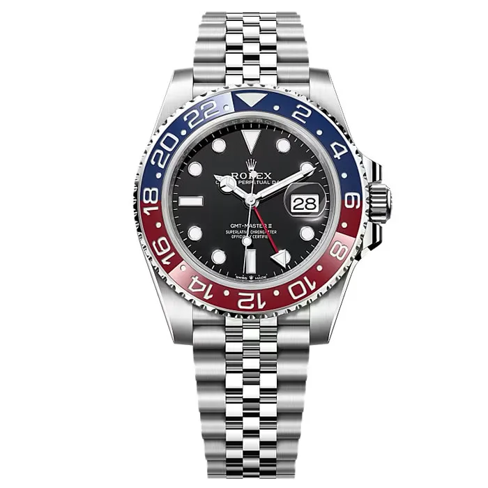 GOLD l 40mm l 3285 프리스프렁｜롤렉스 GMT-마스터 II 126710BLRO  V5