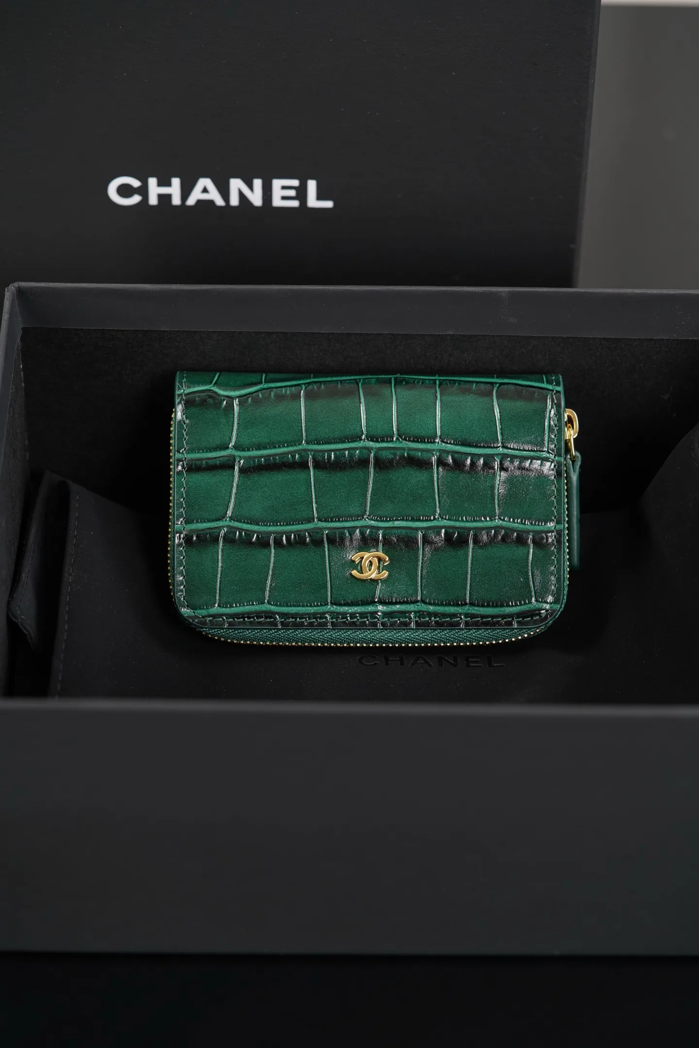 ƆC 26S CF 지퍼 카드 지갑 7.5X11cm